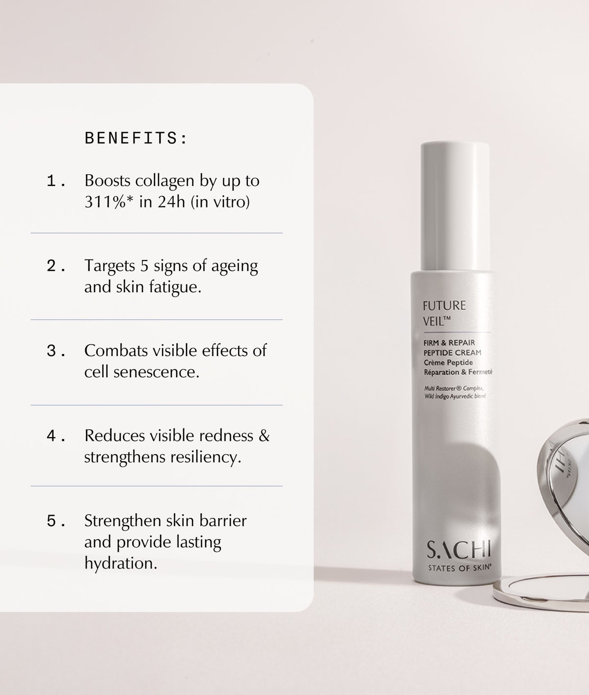 Future Veil™ Firm & Repair Peptide Cream - 50ml